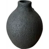 Gina Desantis Ceramics Ara Crater Vase In Black