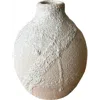 Gina Desantis Ceramics Ara Crater Vase In White