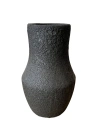 Gina Desantis Ceramics Leda Crater Vase In Black
