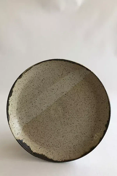 Gina Desantis Ceramics Luna Dinner Plate In Black