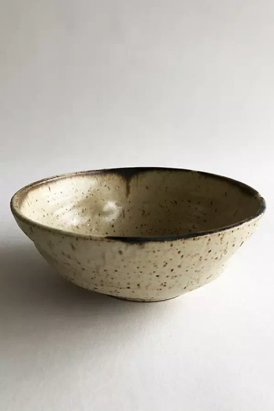 Gina Desantis Ceramics Luna Pasta Bowl In Brown