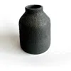 Gina Desantis Ceramics Small Bottle Crater Vase In Black
