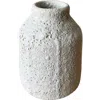 Gina Desantis Ceramics Small Bottle Crater Vase In White