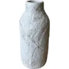 Gina Desantis Ceramics Tall Bottle Crater Vase In Gray