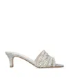 Gina Geneva Heeled Mules 55 In White