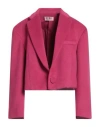 Gina Gorgeous Woman Blazer Garnet Size 4 Polyester, Viscose In Red