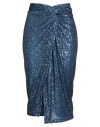 Gina Gorgeous Woman Midi Skirt Blue Size 10 Polyester, Elastane