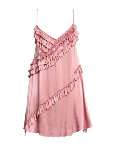 Gina Gorgeous Woman Mini Dress Pastel Pink Size 2 Viscose