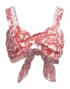 Gina Gorgeous Tops In Red