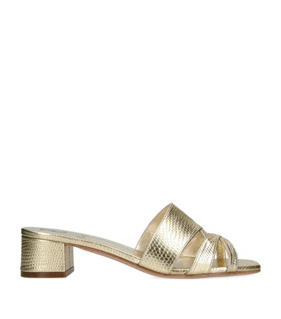 Gina Montreaux Heeled Mules 35 In Gold