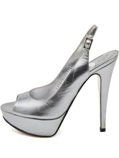 Pre-owned Gina  120mm Peep-toe Sandals