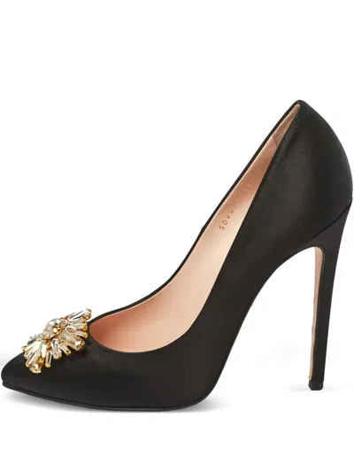 Pre-owned Gina  125mm Crystal-embellished Pumps