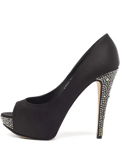 Pre-owned Gina  135mm Satin Pumps