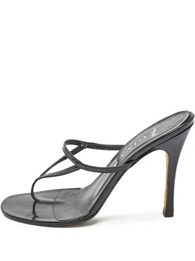 Pre-owned Gina  Strappy Open-toe Heeled Sandals