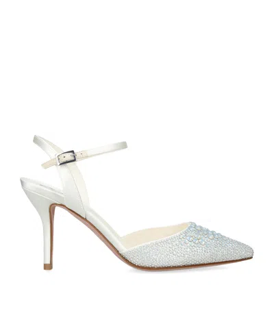 GINA SATIN EMBELLISHED KARLA PUMPS 85