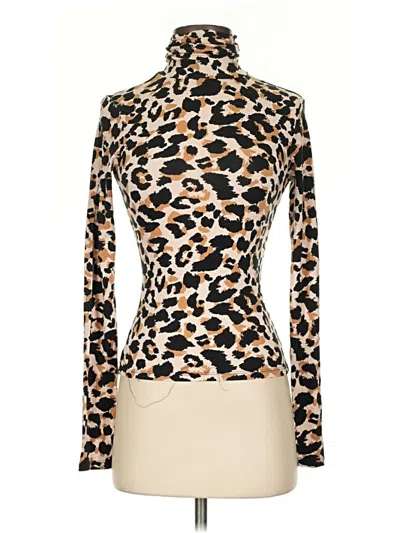 Pre-owned Gina Tricot Long Sleeve Turtleneck In Brown