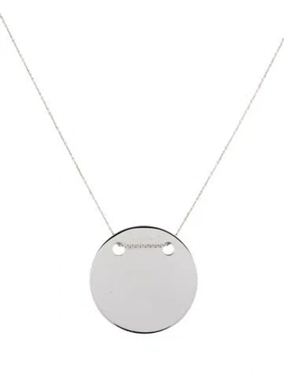 Pre-owned Ginette Ny 18k Baby Disc On Chain Necklace, 21" In Multicolor
