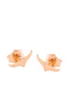 Ginette Ny 18k Rose Gold Bird Earrings In Gold