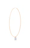 Ginette Ny 18k Rose Gold Diamond Single Earring In Pink