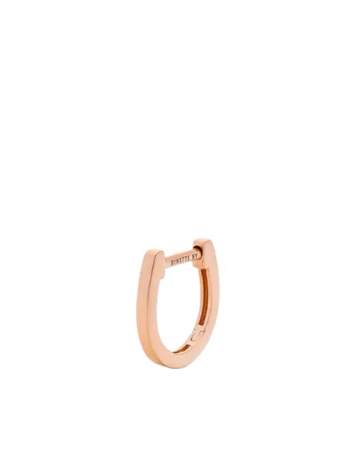 Ginette Ny 18k Rose Gold Hoop Earring