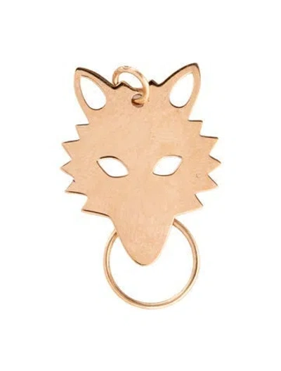 Pre-owned Ginette Ny 18k Wolf Charm In Multicolor