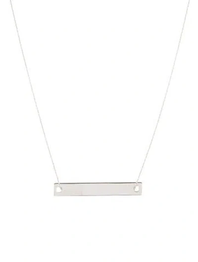 Pre-owned Ginette Ny Baby Baguette On Chain Necklace, 17.5" In Multicolor