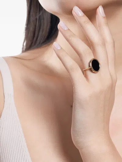 GINETTE NY BLACK ONYX DISC RING