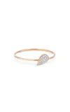 Ginette Ny Bliss 18k Rose Gold Diamond Ring In White