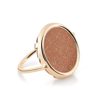 Ginette Ny Disc Ring In Gold