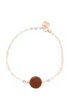 Ginette Ny Ever 18k Rose Gold Sandstone Disc Bracelet