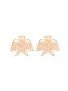 Ginette Ny Georgia 18k Rose Gold Studs In Gold