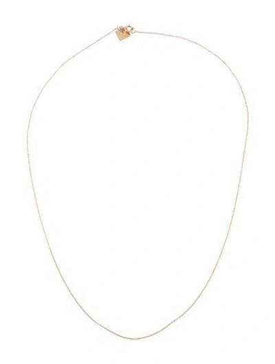 Pre-owned Ginette Ny X Sézane 18k Chain Necklace, 16" In Multicolor