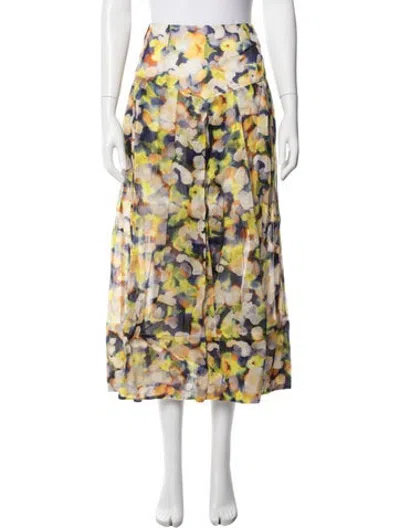 Pre-owned Ginger & Smart Linen Long Skirt W/ Tags In Multicolor