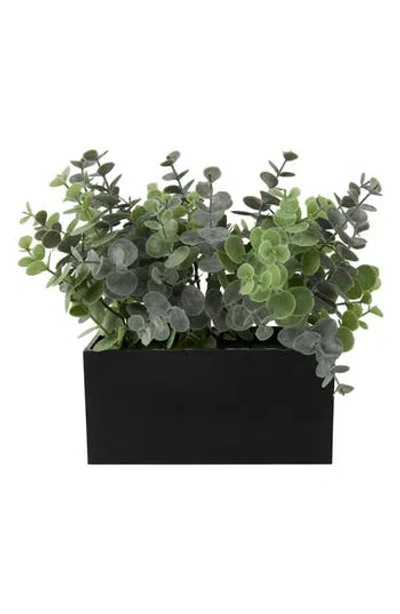 Ginger Birch Studio Artificial Eucalyptus Potted Plant In Green