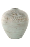 Ginger Birch Studio Ceramic Vase In Green