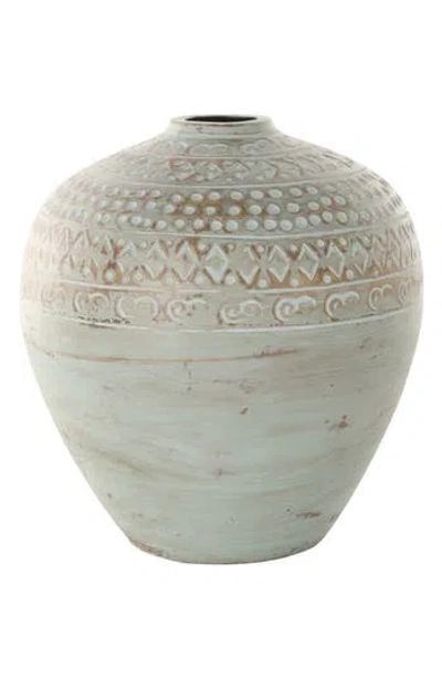Ginger Birch Studio Ceramic Vase In Green