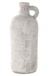 Ginger Birch Studio Cream Ceramic Vase In Cream