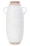 Ginger Birch Studio Metal Vase In White