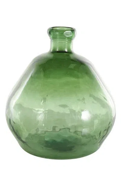Ginger Birch Studio Recycled Glass Vase In Green