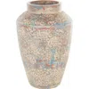 Ginger Birch Studio Red Clay Ceramic Vase In Beige