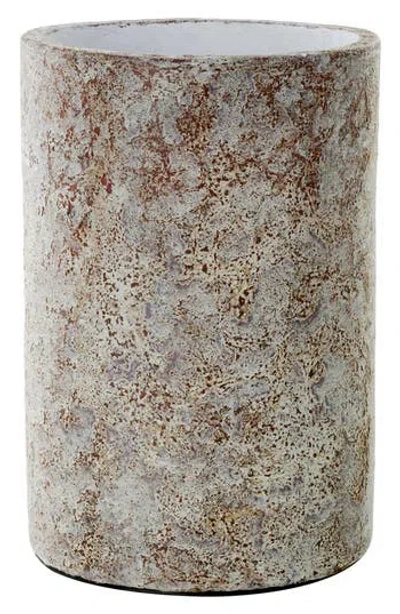 Ginger Birch Studio Speckled Terracotta Vase In Brown