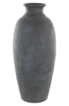 Ginger Birch Studio Terracotta Ceramic Vase In Black