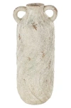 Ginger Birch Studio Textured Tall Vase In Cream