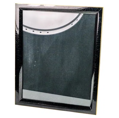 Pre-owned Ginger Brown Photo Frame Made Of Black Marquetry And Brass By