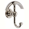 Ginger Columnar Double Robe Hook In Polished Nickel