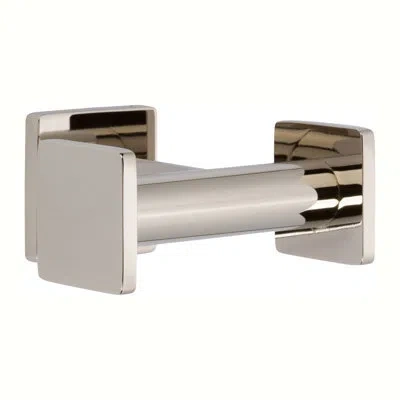 Ginger Dyad Double Robe Hook In Polished Nickel