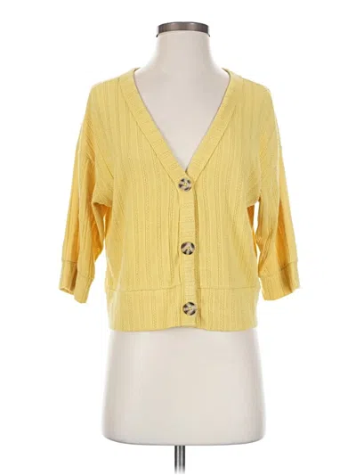 Pre-owned Ginger G 3/4 Sleeve Blouse In Yellow