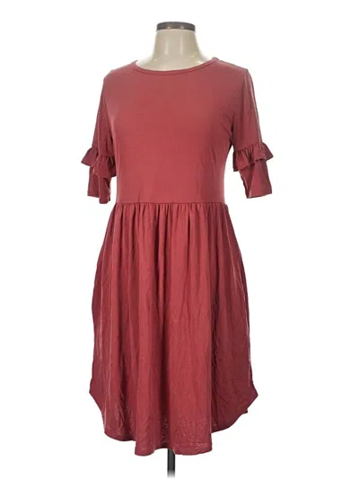 Pre-owned Ginger G Casual Dress In Burgundy