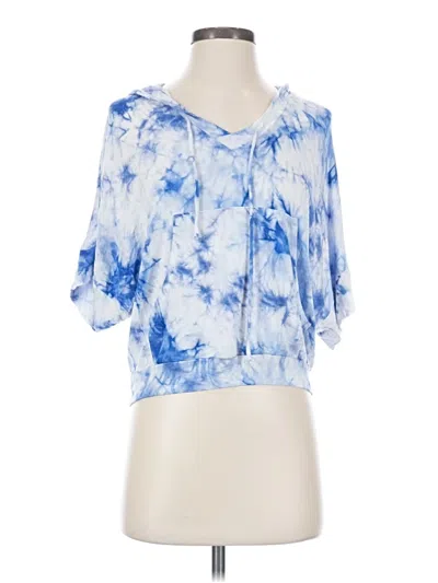 Pre-owned Ginger G Short Sleeve Blouse In Blue