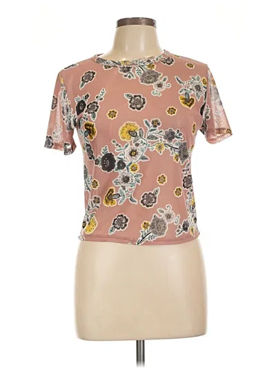 Pre-owned Ginger G Short Sleeve Blouse In Pink